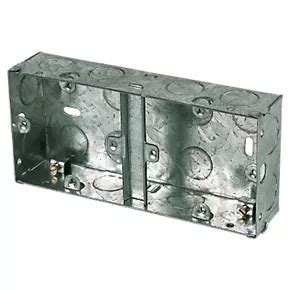 electrical back box screwfix|Screwfix double back box.